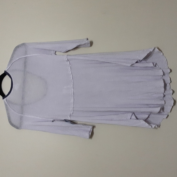 Intimately free by free people women tunic top lavender lagenlook sheer y2k - Picture 2 of 7